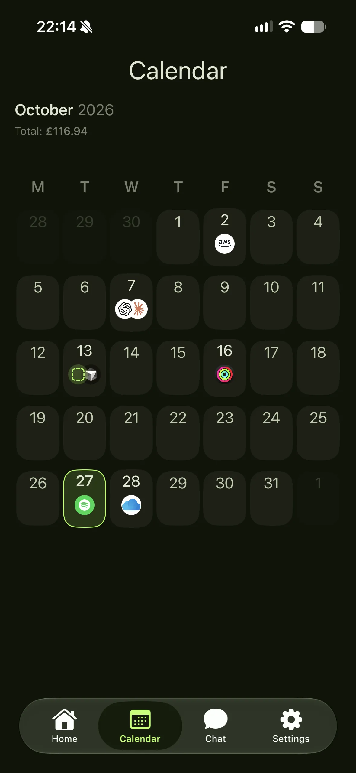Plan the month